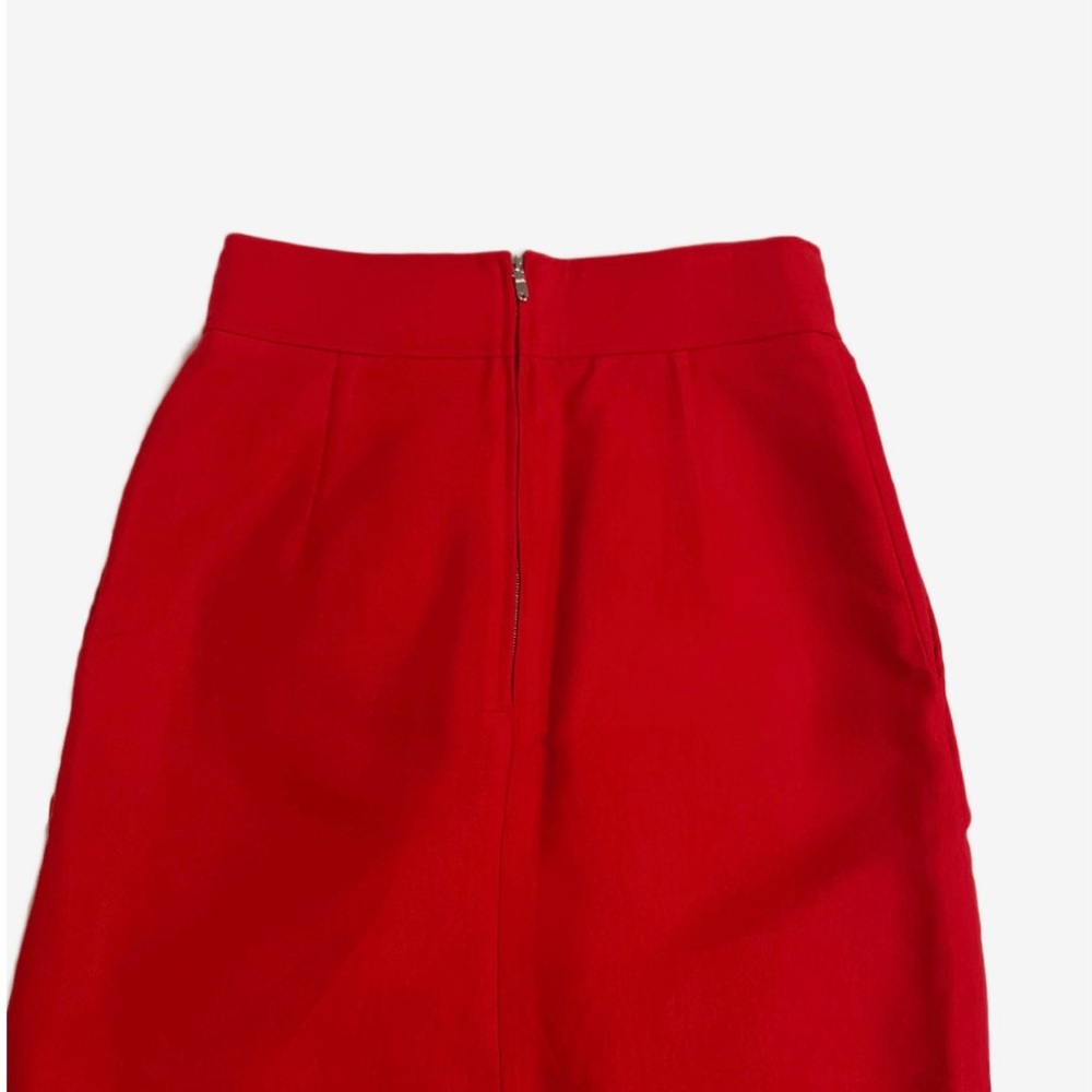 Sandro Red  Ruffle Embellished Mini Skirt - Picture 3 of 9